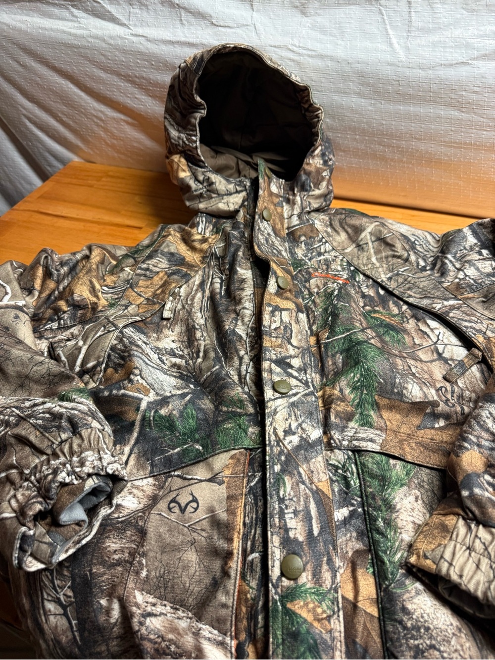 Cabela's Realtree Camo Hooded Kids Puffer Jacket - Brown/Green